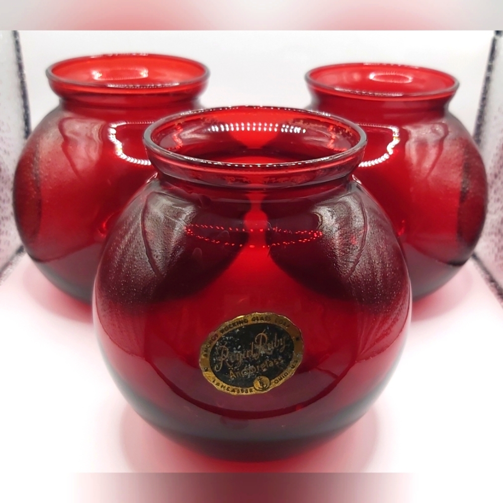 Vintage Royal Ruby vases